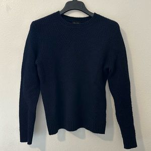 Massimo Dutti Navy Wool Cashmere Sweater
